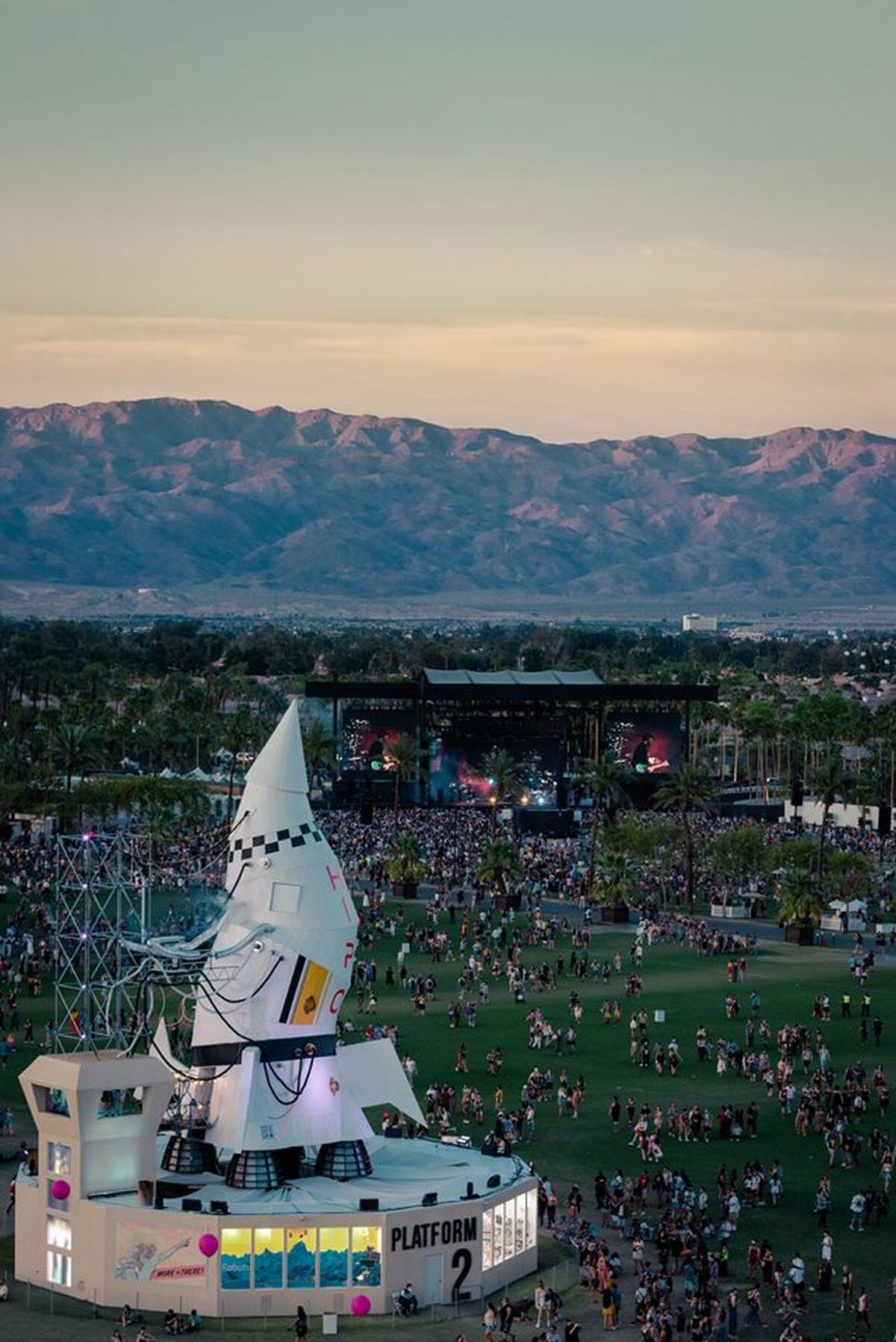 Vista panorámica de la edición 2019 de Coachella (Foto: Coachella)